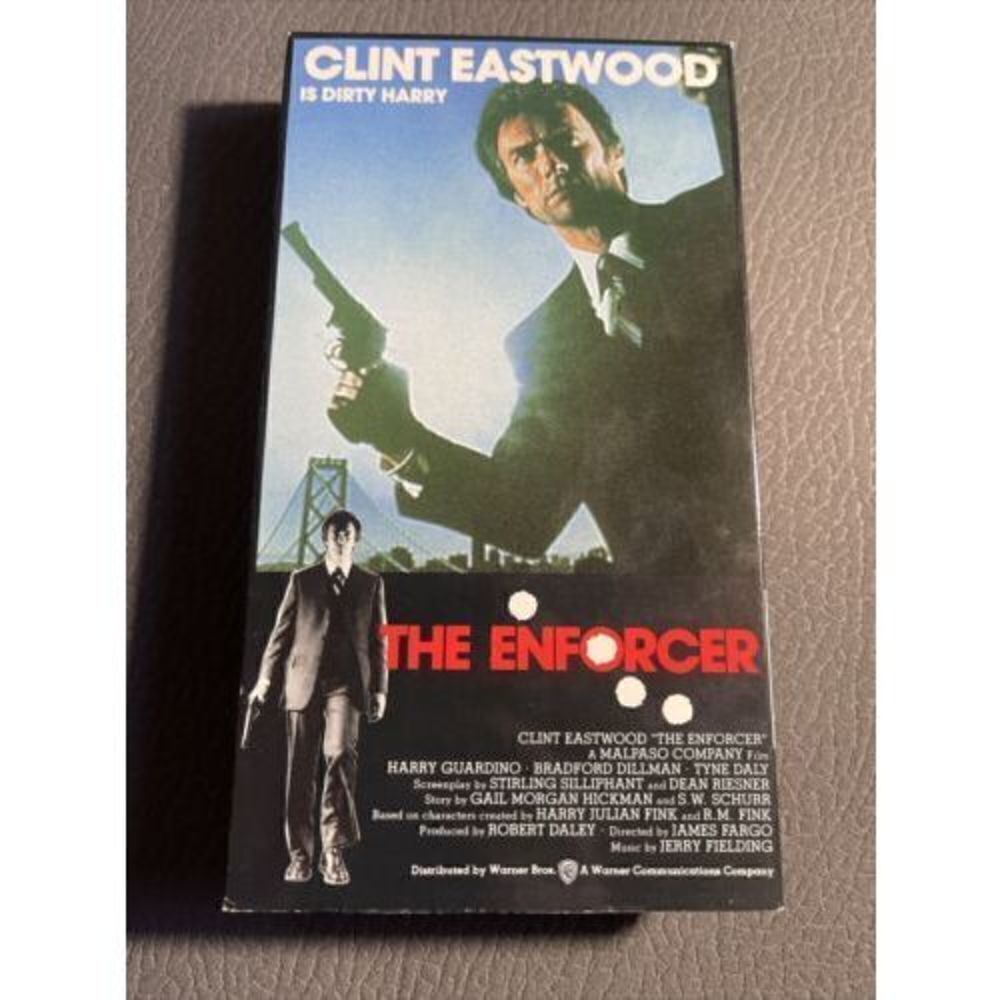 The Enforcer (VHS) 1976 Clint Eastwood 1987 Release First Edition Detective